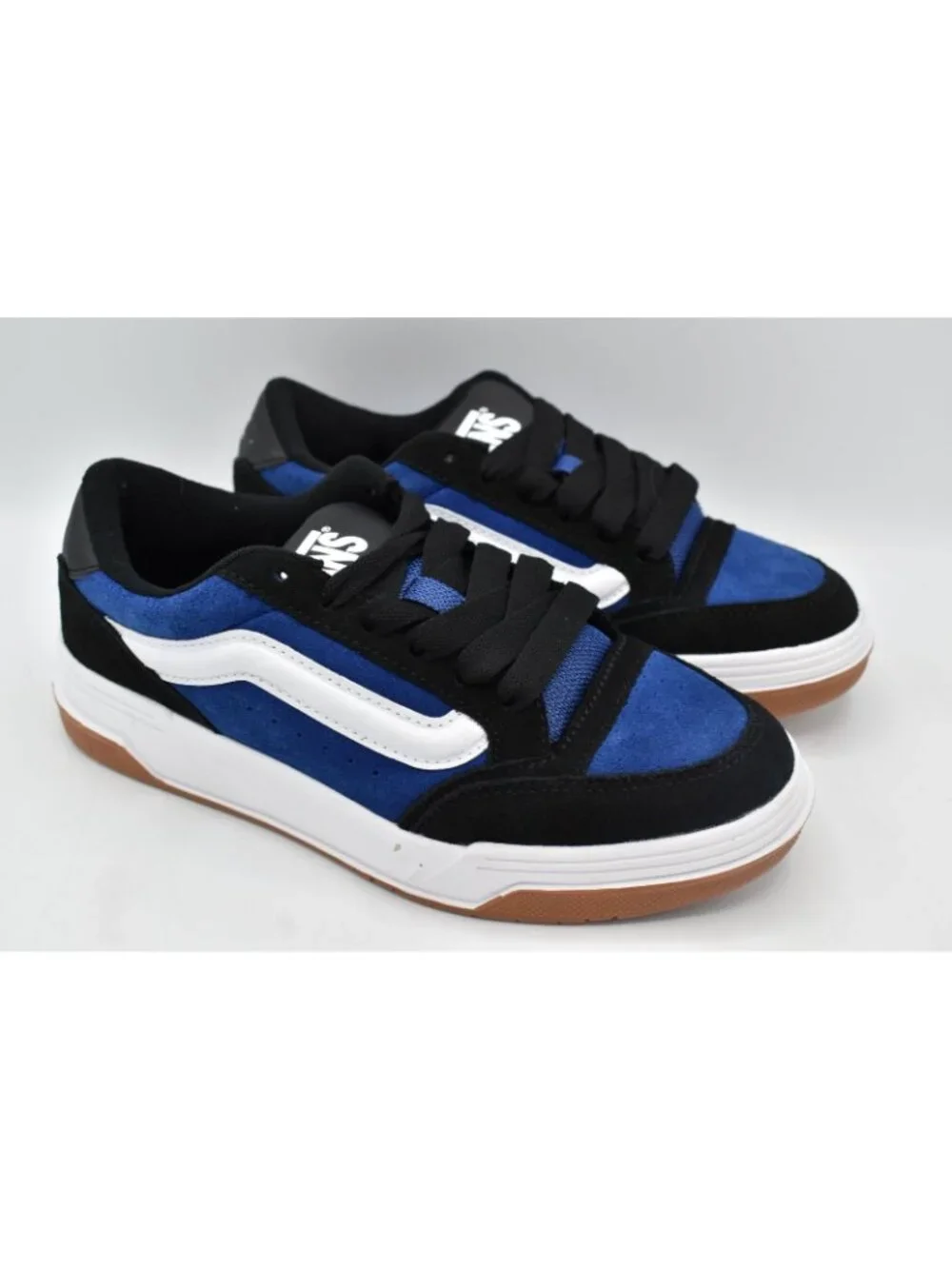 Vans‎ Womens Size 7.5 Hylane Retro Skate Y2K Black Blue Sneaker Shoes